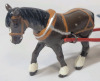 Vintage Lead Miniature Beer Wagon with Horse , Driver & Passenger - 2