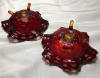 Fenton & Jeannette Amberina Glass Lot - 8