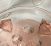 Pink Depression Glass Bowl With Flower Frog - 7