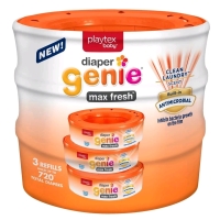 New Platex Baby DIAPER GENIE Max Fresh Refils 3-Pack