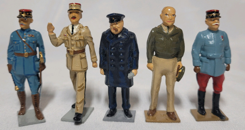 Hiriart ' WW II Axis & Allies : Allies ' Toy Soldier Lead Miniatures , Set of 5