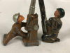 Lot of 3 Vintage Barclays Lead Soldiers Artillery - 2