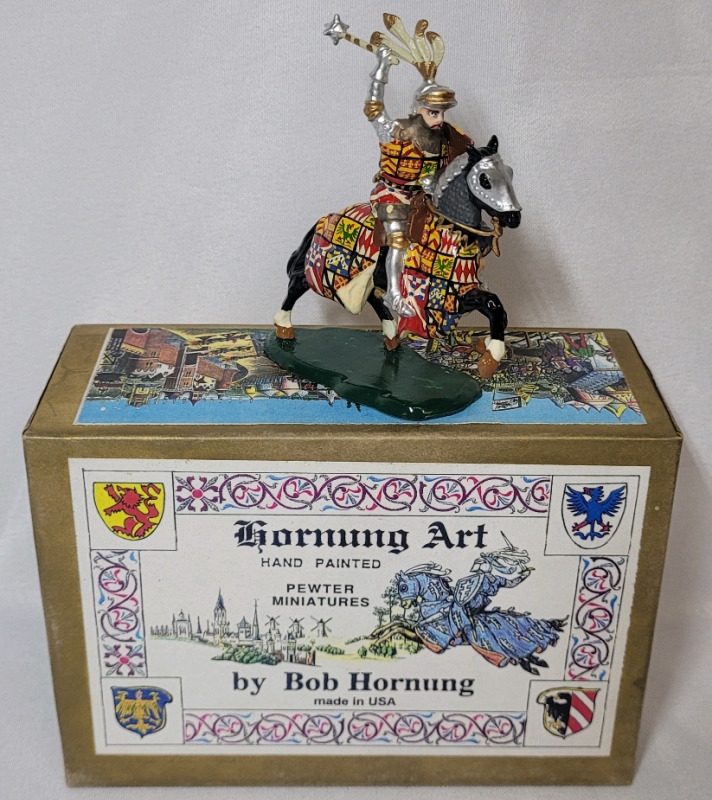 Hornung Art ' Earl of Warwick , The King Maker ' Toy Soldier Lead Miniature