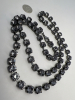 Two Brooches Crystal Bracelet Rhinestone Necklaces Elegant Black - 5