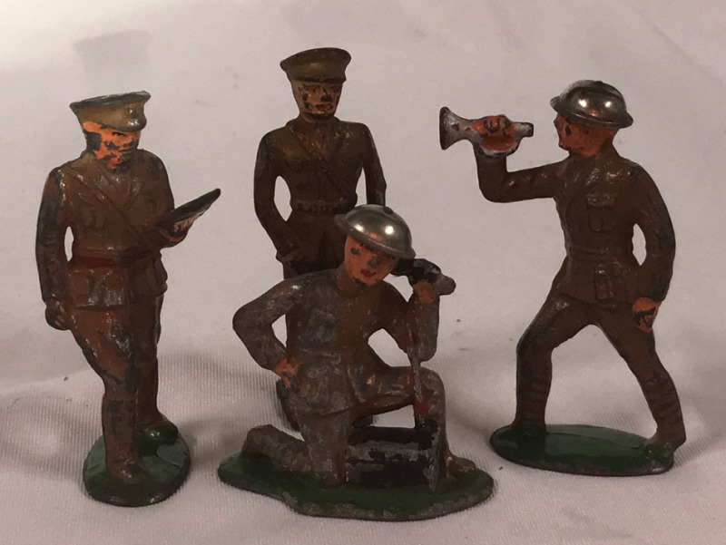 Lot of 4 Barclays Lead Soldiers