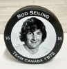 1972 #16Ron Seiling, Team Canada Puck - 2