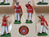 Britains ' U.S. Marine Corps w/Drum Major , 10pc Set ' Lead Miniatures - 4