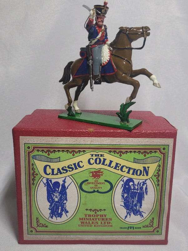 Trophy Miniatures ' British Cavalry Trooper & Horse ' Lead Miniatures