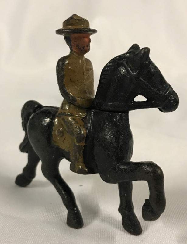 Vintage Barclay Lead Soldier Rider & Horse