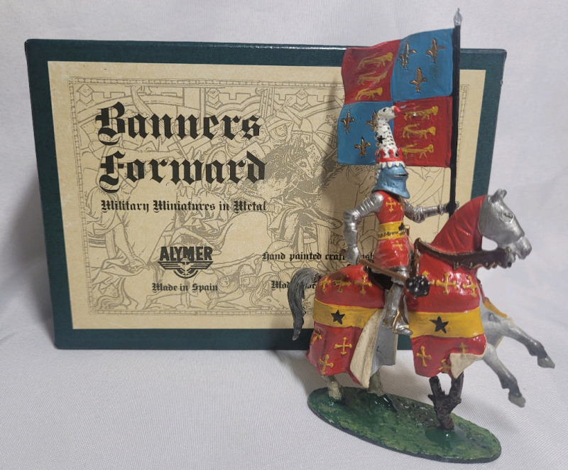 Alymer Banners Forward ' Sir John Beauchamp ' Toy Soldier Lead Miniatures