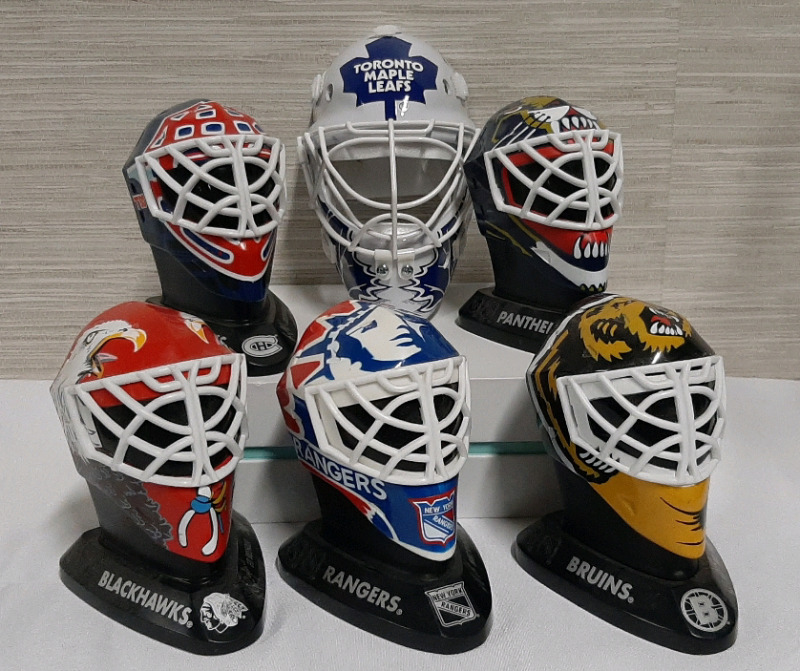 6 NHL Goaltender Masks