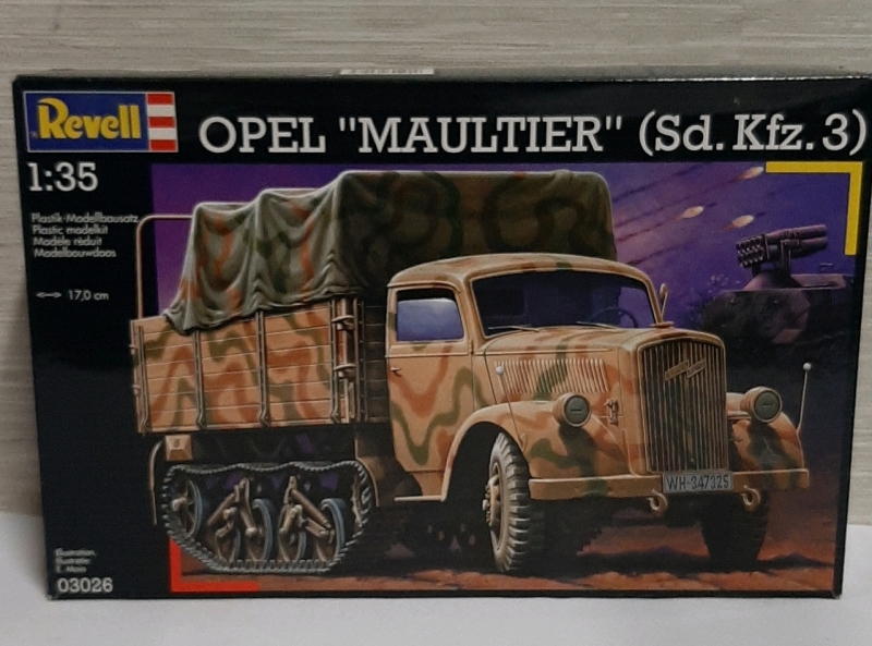 Vintage, Revell German Opel Half Track 1:35 Scale