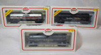 Model Power HO Gauge Toy Train Railroad Tanker Cars , 3 Cars - NOS