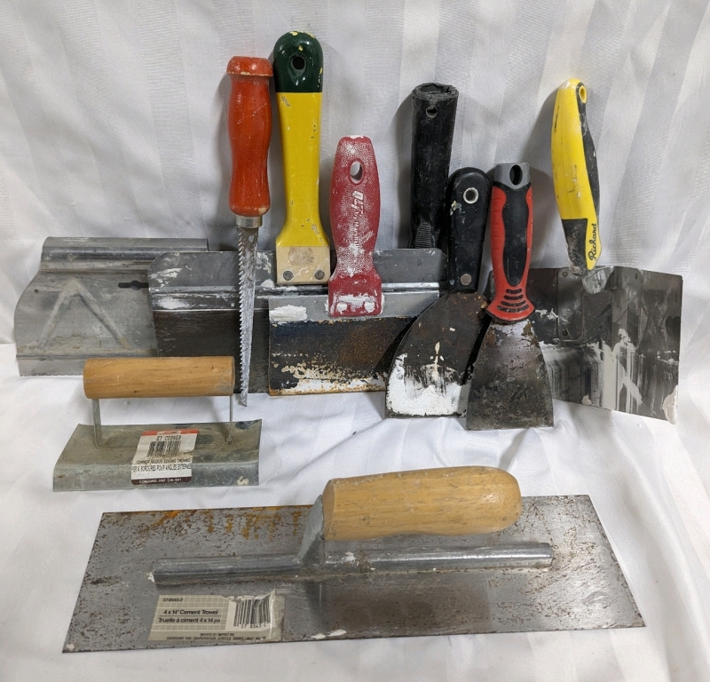 A Collection of Drywall Tools
