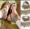 4 New Jeweled Retro Anklets