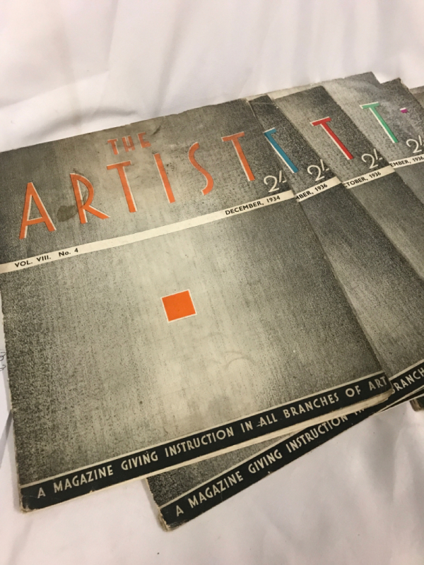 10 Issues of 1934 The Artist Magazine
