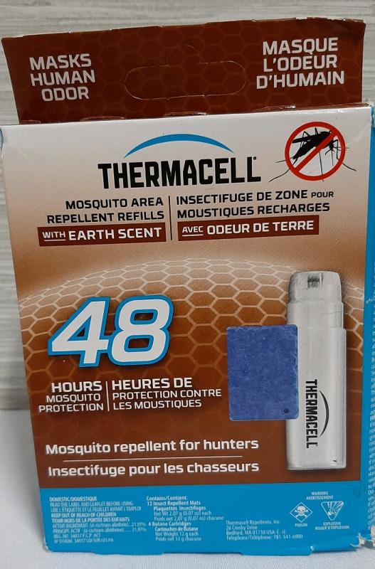 New Box of 4 Thermacell Mosquito Repellent Refills for Hunters