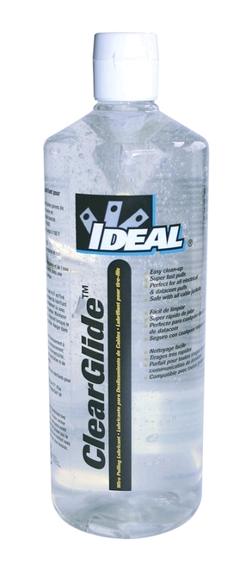 New Clear Glide Wire Pulling Lubricant from Ideal. 1 quart