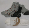 4 Pairs New Women's Socks. 3 are Size Medium and 1 Pair are Size Large