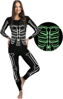 New Rocky Women's Glow-in-the-dark Skeleton Thermal Underwear Set (XS)