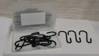 4 New packs of 12 Heavy Duty S Hooks