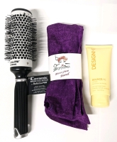 New DESIGNME Bounce.Me Curl Balm 90ml, BabyBliss Pro Large Ceramic Brush & Stylez Boo-Jee Band