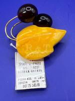 Amber Cherry USSR Vintage Brooch