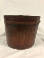 Wooden Decorative Barrel Planter