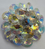 Stunning Aurora Borealis round Shimmering Brooch - 2