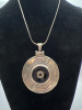 Black Onyz 925 Sterling Sheild Pendant thick 925 Chain