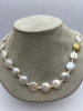14K GF 925 Sterling Fresh Water Pearl Necklace Matching Bracelet - 6