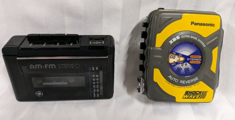 2 Cassette Players - Panasonic and General Electric.