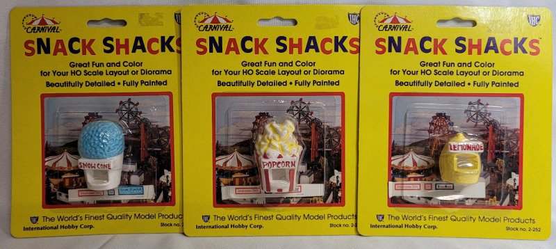 IHC HO Gauge Carnival Snack Shack Toy Train Models - NOS , Sealed
