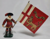 ' The Kings Lifeguard Flag Bearer & Soldiers ' Toy Soldier Lead Miniatures - 2