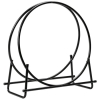 New Costway Tubular Steel Log Hoop Firewood Storage Rack 40" - 4