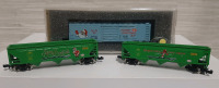 Vintage, 3 CON-COR N Scale Christmas Railway Cars