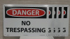 New 5- No Trespassing Signs. - 2