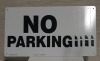 New, 5 No Parking Signs - 2