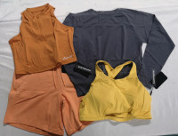 4 New ALPHALETE Women's 3XL Shorts & Bra & Tops