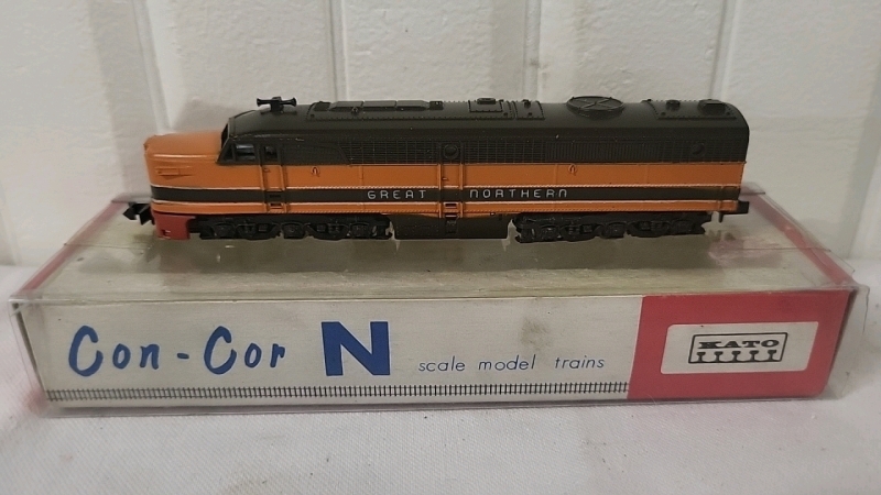 Vintage Con-Cor N Scale Model Train Engine- Great Northern