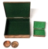 3 Vintage Etched Copper Trinket Boxes (1 with sticker from Jerusalem) - 3