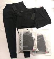 4 New ALPHALETE Women's sz XSmall Essential Core Shorts and Jogger