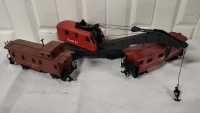 3 Vintage HO Scale Model Train Cars