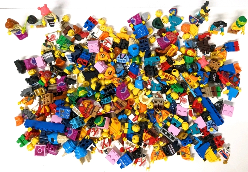 Big Pile o' LEGO Mini Fig Bits n' Pieces