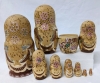 Vintage Wood Matryoshka Nesting Dolls (Largest is 10.5" tall!) - 2