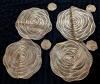 4 New Gold Flower-Shaped Placemat & Coaster Sets. - 2