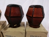 Vintage Red & Orange Glass Outdoor Lights - 7