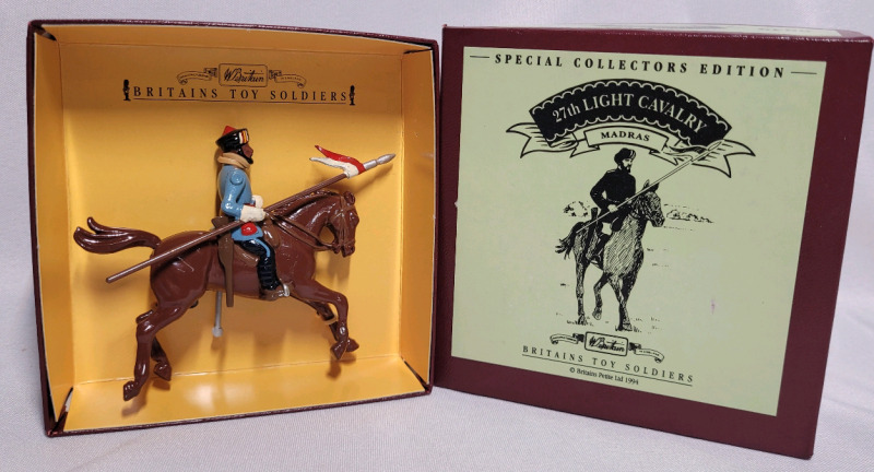 Britains ' Madras : 27th Light Cavalry ' Toy Soldier Lead Miniatures