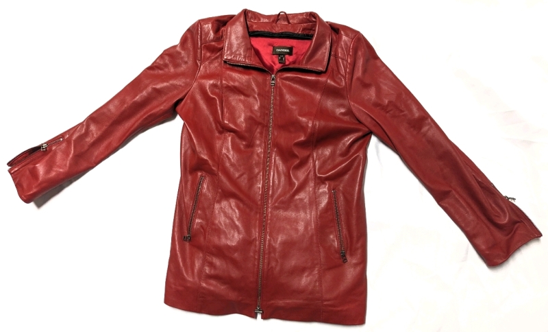 DANIER LEATHER Jacket with Removable Thinsulate Lining (Size Large) l