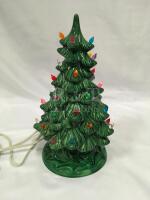 Vintage Ceramic Christmas Tree with Lights